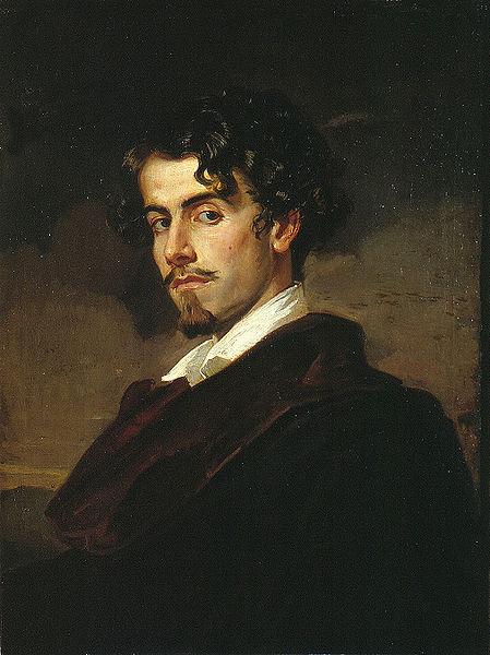 Valeriano Dominguez Becquer Bastida portrait of Gustavo Adolfo Becquer oil painting image